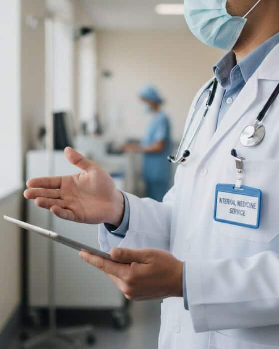 internal medicine services led by Dr. M.H. Azim